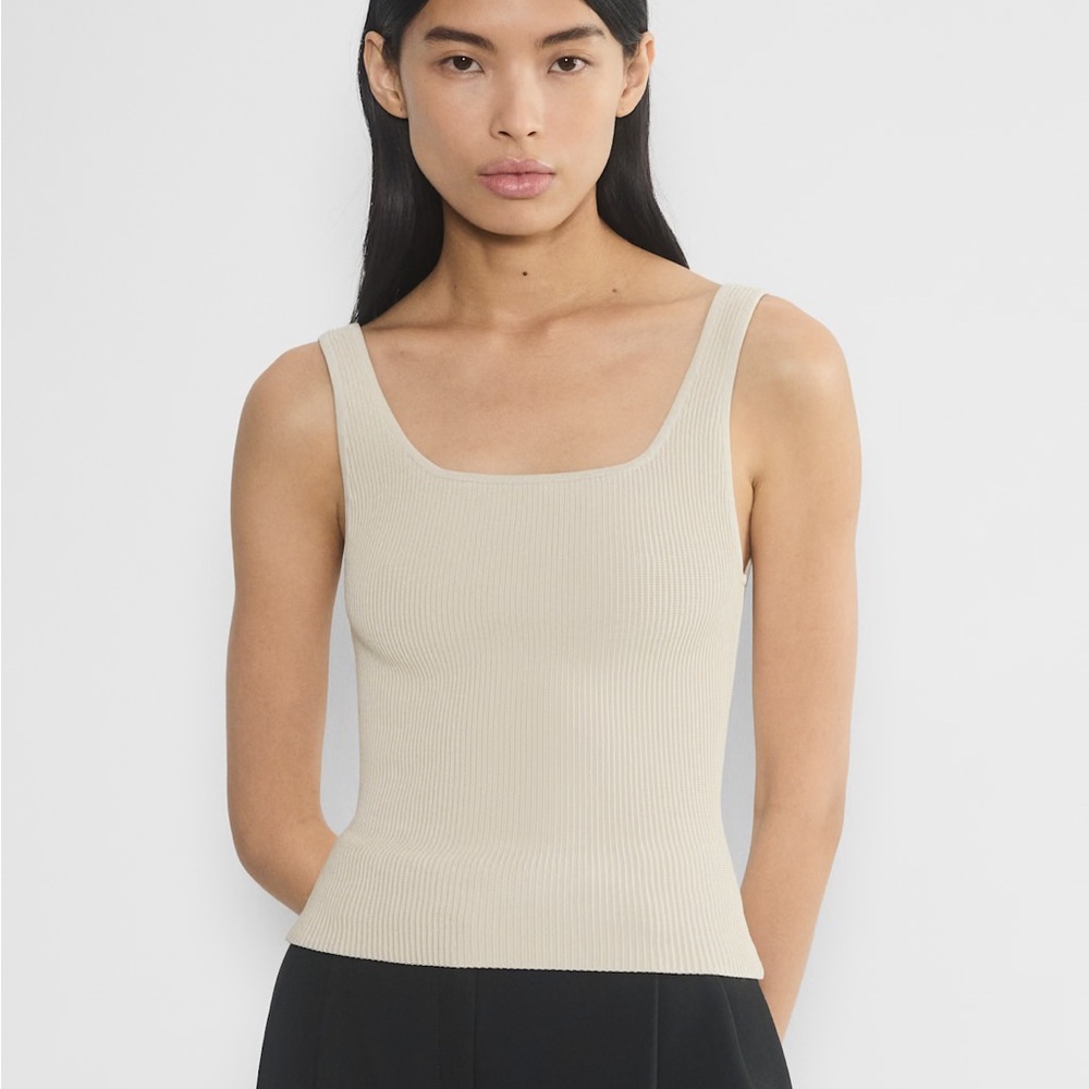 Babaton Sculpt Knit Squareneck Tank Top